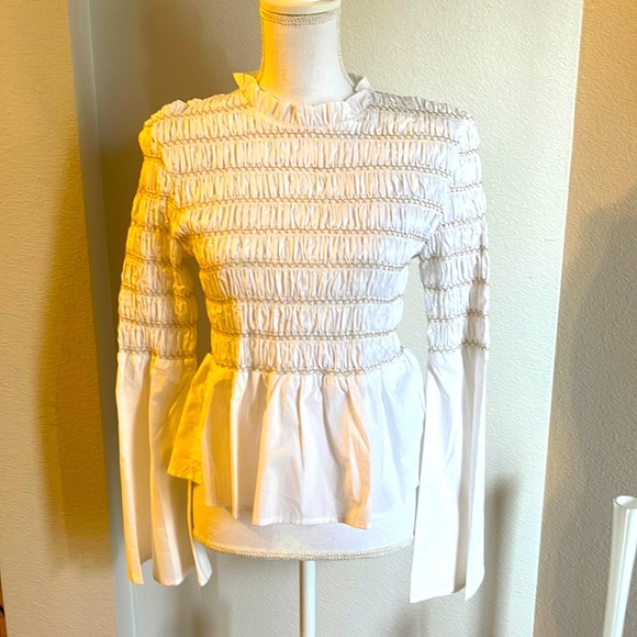 Endless rose white long sleeve boho top small #11 - Picture 1 of 6
